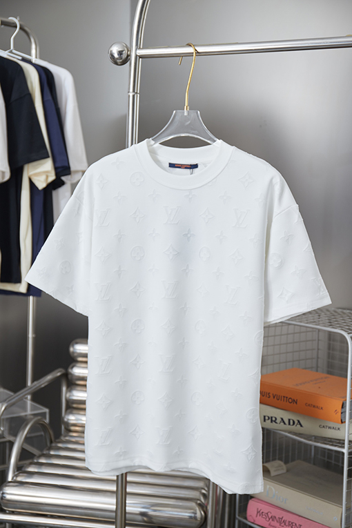 ルイヴィトンスーパーコピー クラシックロゴジャカード半袖Tシャツ
