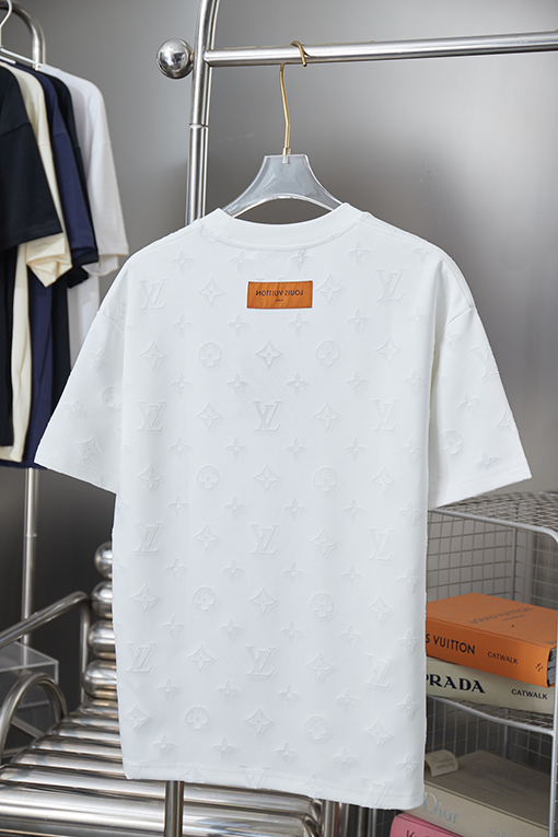 ルイヴィトンスーパーコピー クラシックロゴジャカード半袖Tシャツ