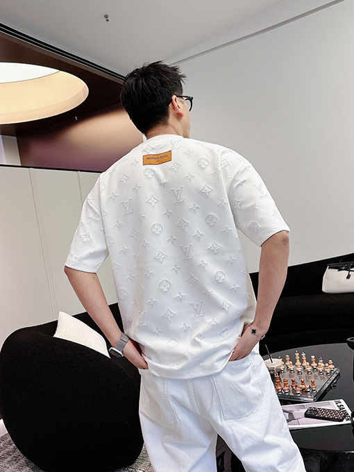 ルイヴィトンスーパーコピー クラシックロゴジャカード半袖Tシャツ