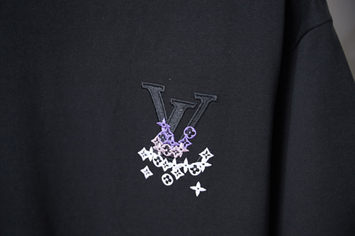 ルイヴィトン カラーブロック刺繍入り LV 半袖Tシャツ