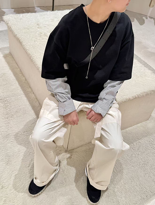 ジルサンダースーパーコピー フェイクツーピース長袖シャツ