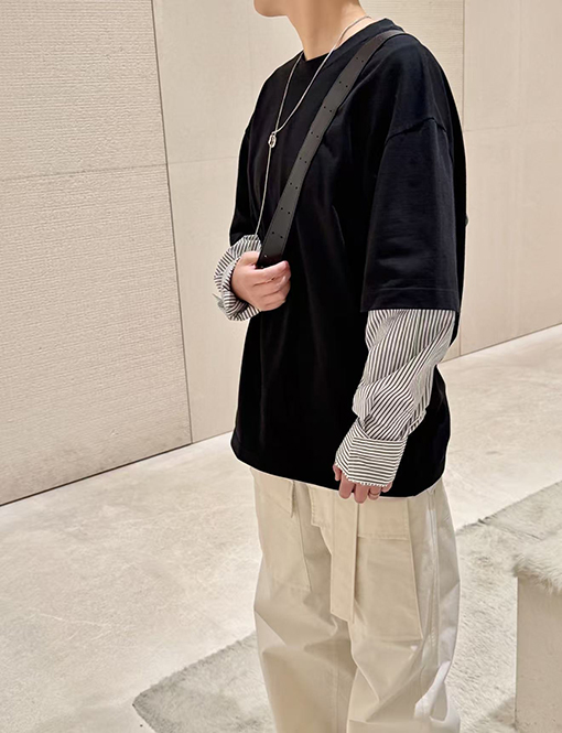 ジルサンダースーパーコピー フェイクツーピース長袖シャツ