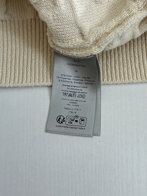 ディオールコピー Oblique 全面ジャカードプルオーバーニットセーター