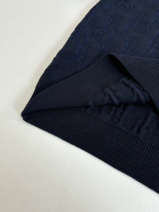 ディオールコピー Oblique 全面ジャカードプルオーバーニットセーター