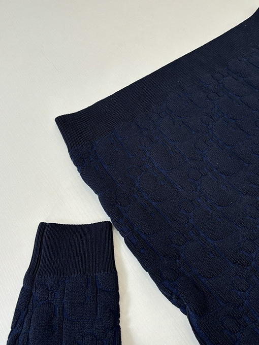 ディオールコピー Oblique 全面ジャカードプルオーバーニットセーター