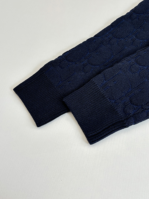 ディオールコピー Oblique 全面ジャカードプルオーバーニットセーター