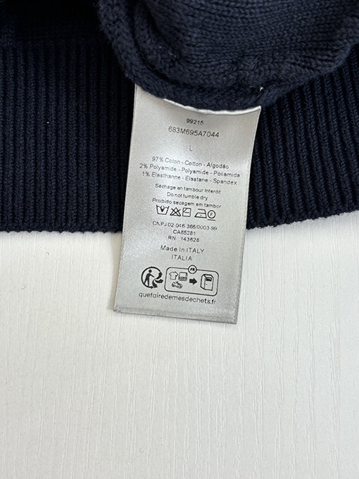 ディオールコピー Oblique 全面ジャカードプルオーバーニットセーター