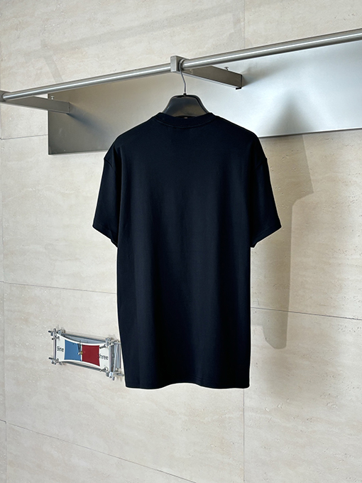 ディオール No Dior No Dietrich コットンレター刺繍クルーネック半袖Tシャツ