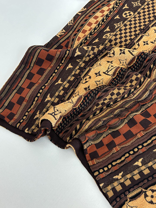 ルイヴィトン NIGO とのコラボレーション モノグラムジャカードニット 半袖ポロシャツ