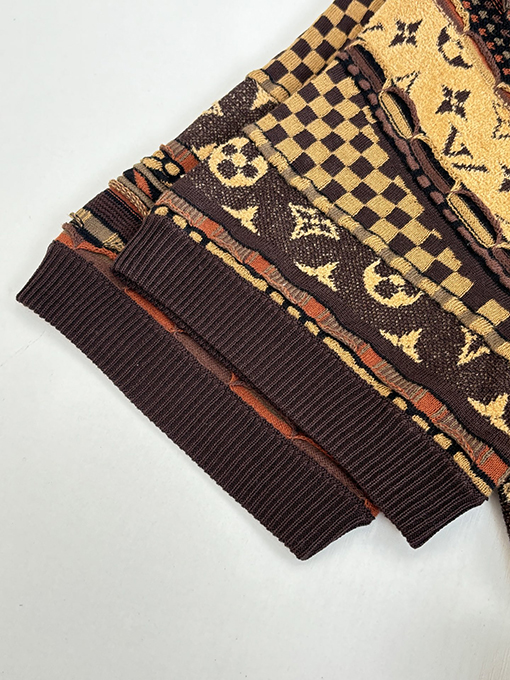 ルイヴィトン NIGO とのコラボレーション モノグラムジャカードニット 半袖ポロシャツ