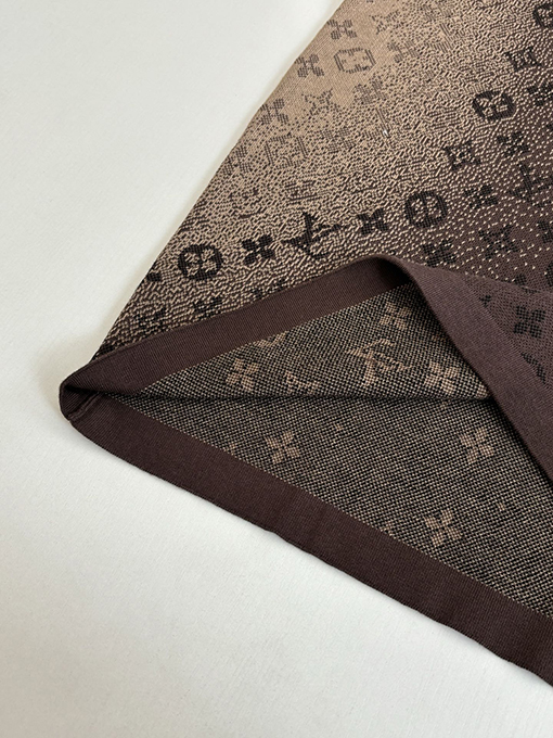 ルイヴィトン グラデーションモノグラムジャカードクルーネックニット半袖Tシャツ