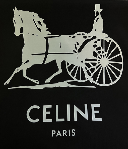 セリーヌコピー CELINE キャリッジシリーズ ヘビーウェイトプリント 半袖Tシャツ
