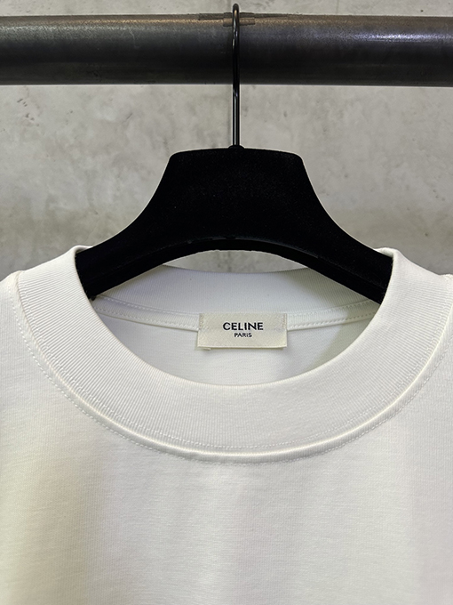 セリーヌコピー CELINE キャリッジシリーズ ヘビーウェイトプリント 半袖Tシャツ