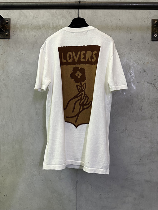 ルイヴィトン フローラルチェックジャカードロゴニット半袖Tシャツ