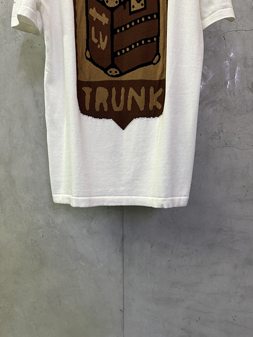 ルイヴィトン フローラルチェックジャカードロゴニット半袖Tシャツ