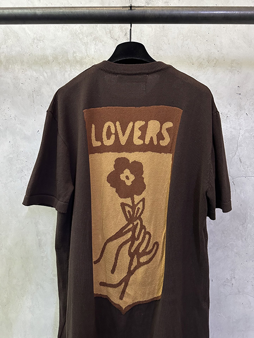 ルイヴィトン フローラルチェックジャカードロゴニット半袖Tシャツ