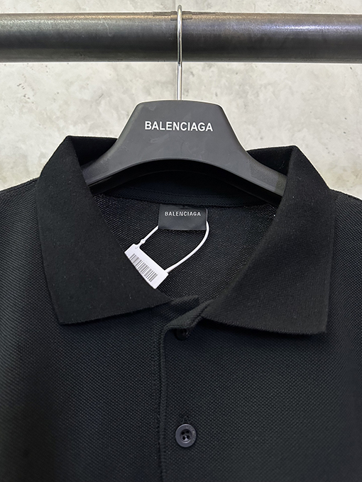 バレンシアガ Balenciaga シングルリング刺繍半袖ポロシャツ