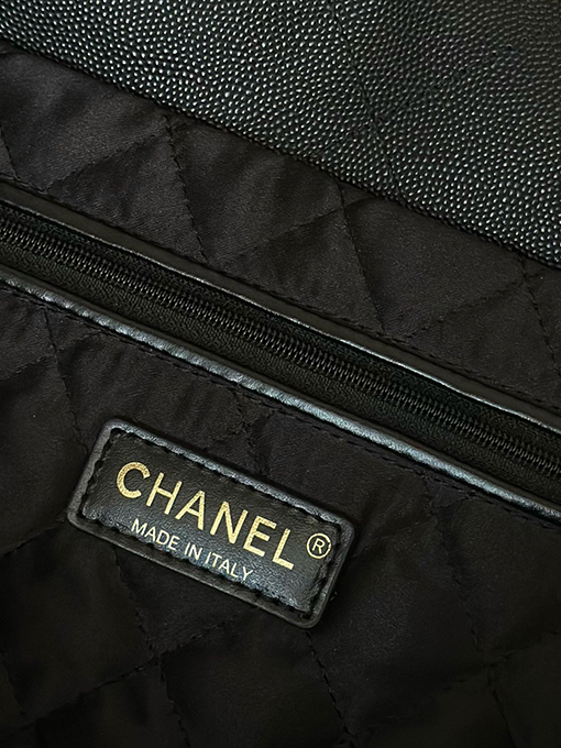 シャネル レディースワックスレザーチェーン巾着ショッピングバッグ