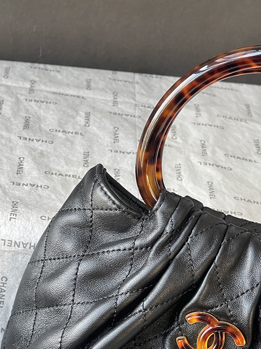 シャネル レディース秋冬コレクション AS6022 べっ甲ハンドルバケットバッグ