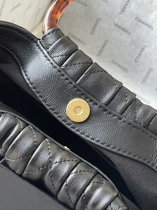 シャネル レディース秋冬コレクション AS6022 べっ甲ハンドルバケットバッグ