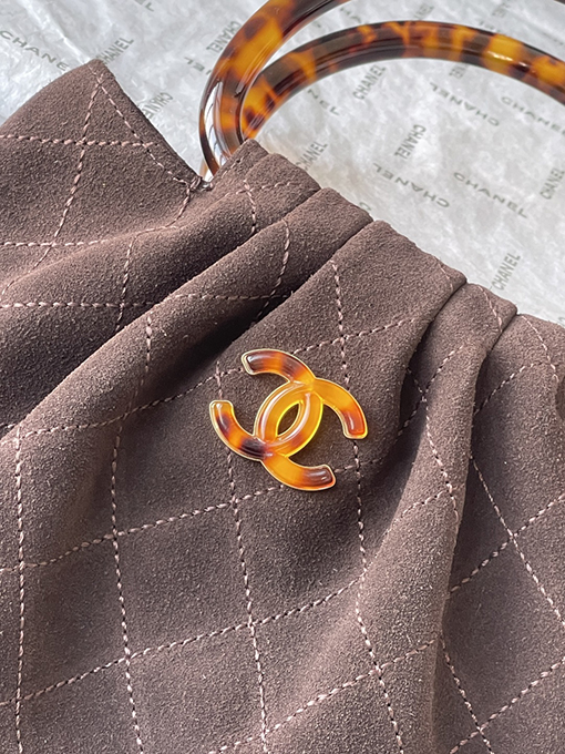 シャネル レディース秋冬コレクション AS6022 べっ甲ハンドルバケットバッグ