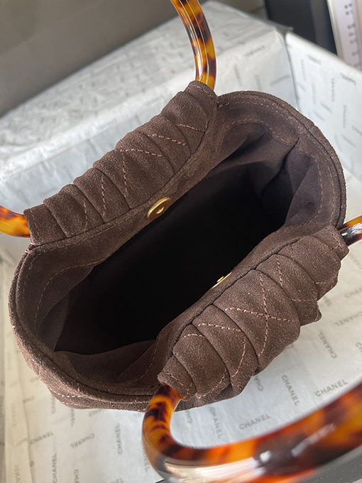 シャネル レディース秋冬コレクション AS6022 べっ甲ハンドルバケットバッグ