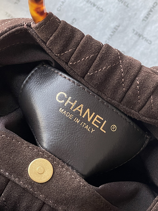 シャネル レディース秋冬コレクション AS6022 べっ甲ハンドルバケットバッグ