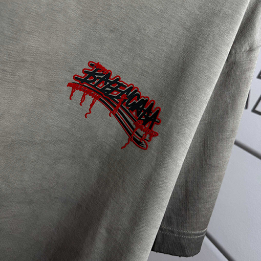 バレンシアガ Balenciaga 洗いざらしのクルーネック半袖Tシャツ