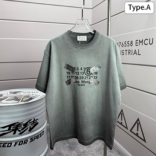 マルタンマルジェラコピー 春夏ウォッシュクルーネック半袖Tシャツ