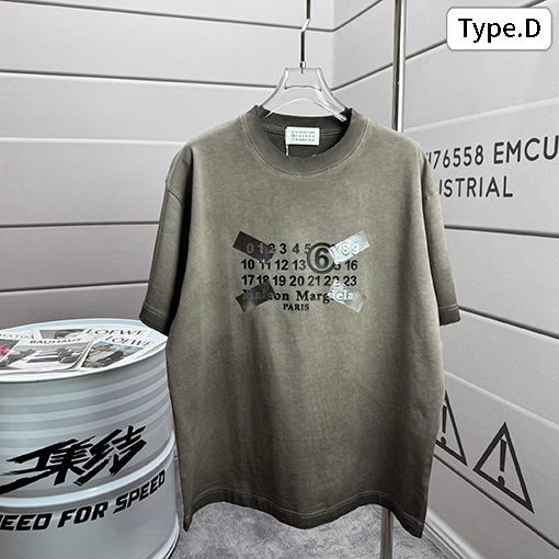 マルタンマルジェラコピー 春夏ウォッシュクルーネック半袖Tシャツ