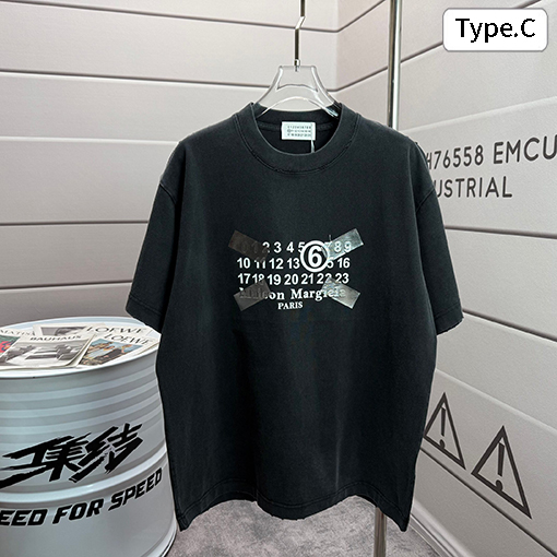 マルタンマルジェラコピー 春夏ウォッシュクルーネック半袖Tシャツ