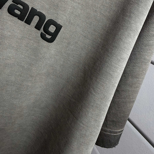 アレキサンダーワン Alexanderwang クラシックなダメージのクルーネック半袖Tシャツ