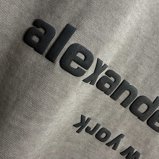 アレキサンダーワン Alexanderwang クラシックなダメージのクルーネック半袖Tシャツ