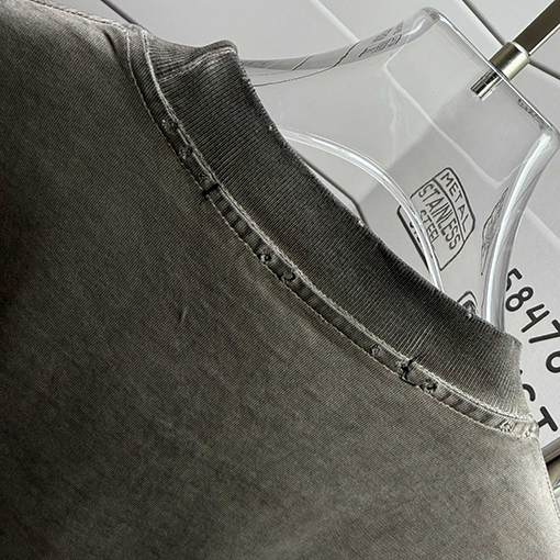 アレキサンダーワン Alexanderwang クラシックなダメージのクルーネック半袖Tシャツ