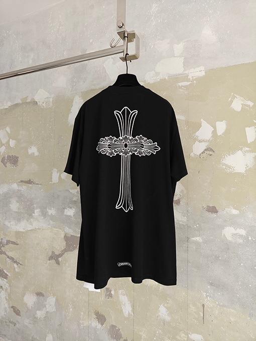 クロムハーツスーパーコピー Vintage サンスクリット十字の半袖Tシャツ