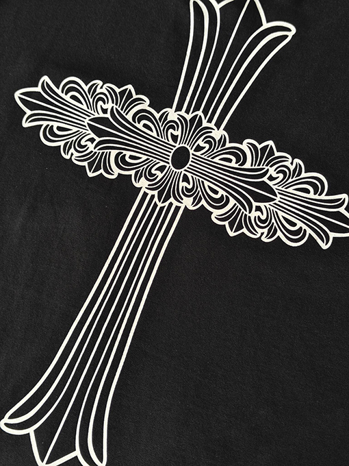 クロムハーツスーパーコピー Vintage サンスクリット十字の半袖Tシャツ
