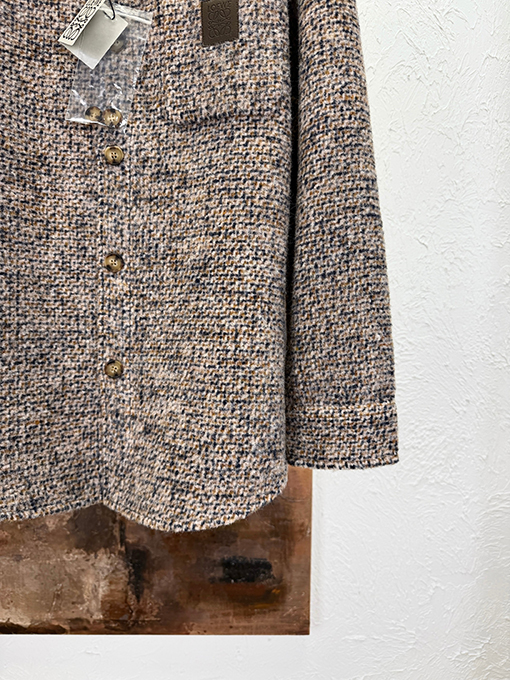 ロエベブランドスーパーコピー レザーロゴウールコート