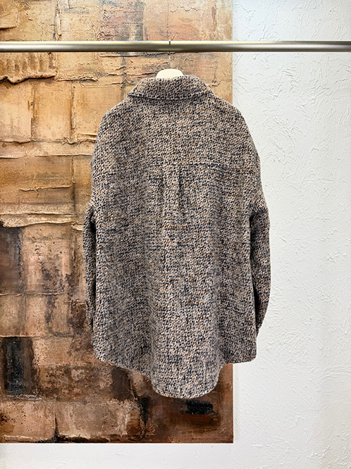 ロエベブランドスーパーコピー レザーロゴウールコート