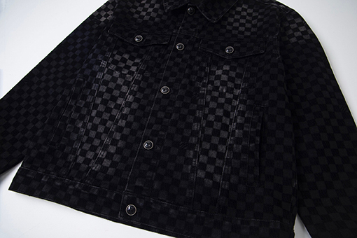 ルイヴィトンスーパーコピー チェック柄フロックデニムジャケット