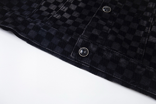 ルイヴィトンスーパーコピー チェック柄フロックデニムジャケット