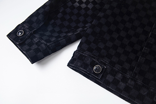 ルイヴィトンスーパーコピー チェック柄フロックデニムジャケット