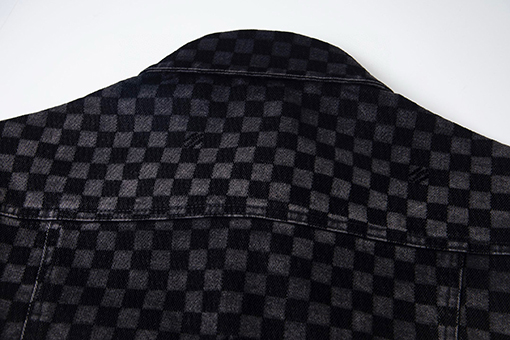 ルイヴィトンスーパーコピー チェック柄フロックデニムジャケット