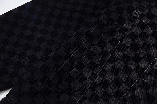 ルイヴィトンスーパーコピー チェック柄フロックデニムジャケット