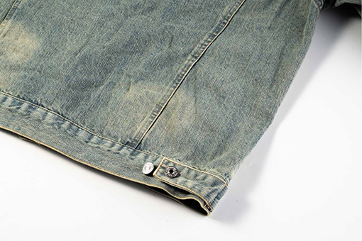 バレンシアガブランドコピー ランウェイ手描きトーテム柄デニムジャケット