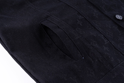 ルイヴィトンコピー 新作オールオーバープリントジャカードデニムジャケット