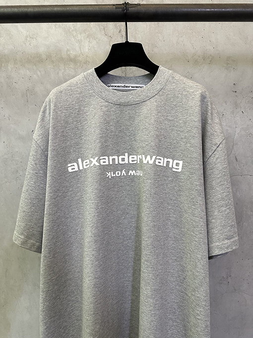 アレキサンダーワンスーパーコピー Alexander wang レターロゴフォームプリント半袖Tシャツ