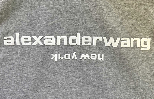 アレキサンダーワンスーパーコピー Alexander wang レターロゴフォームプリント半袖Tシャツ