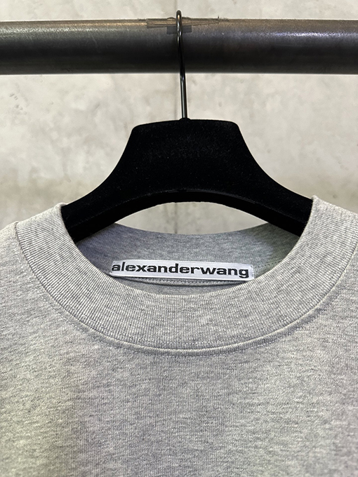 アレキサンダーワンスーパーコピー Alexander wang レターロゴフォームプリント半袖Tシャツ