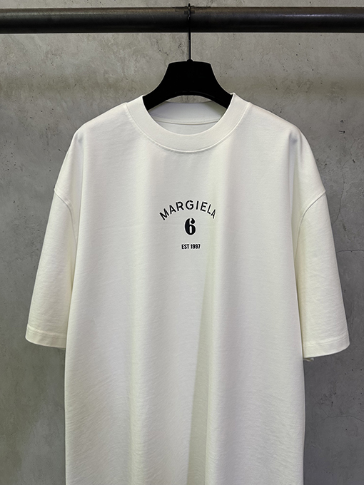 マルタンマルジェラスーパーコピー ナンバー6プリント半袖Tシャツ