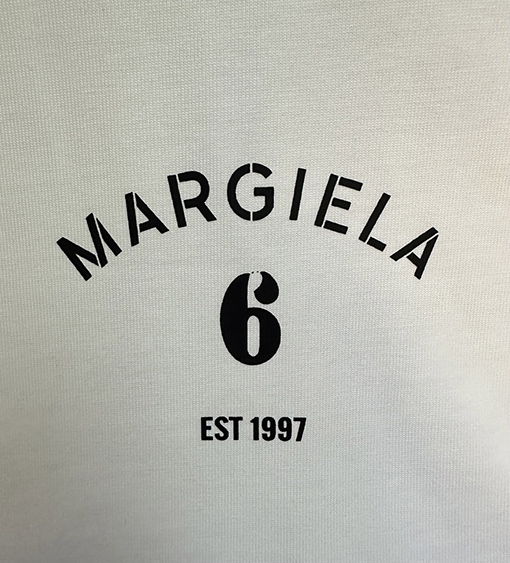 マルタンマルジェラスーパーコピー ナンバー6プリント半袖Tシャツ